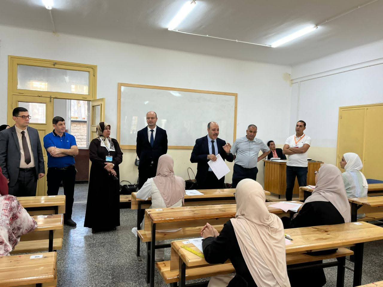 مجريات الاختبارات الكتابية  لمسابقة الالتحاق بالمدرسة -دورة 2025-