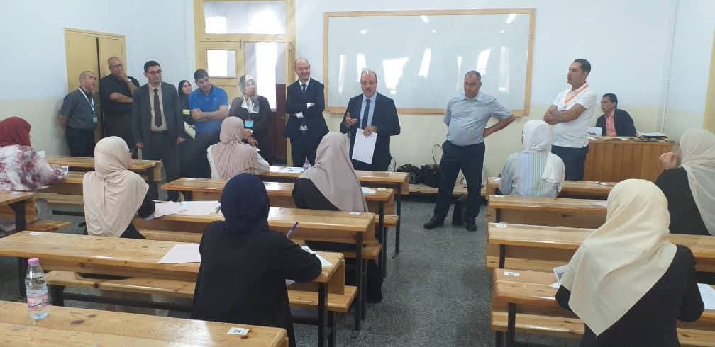 مجريات الاختبارات الكتابية  لمسابقة الالتحاق بالمدرسة -دورة 2025-