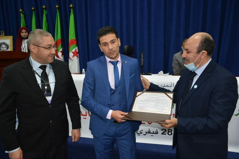 مراسيم حفل تخرج الدفعة الخمسين-50-  للمتصرفين الرئيسيين المسماة "مليكة قايد"