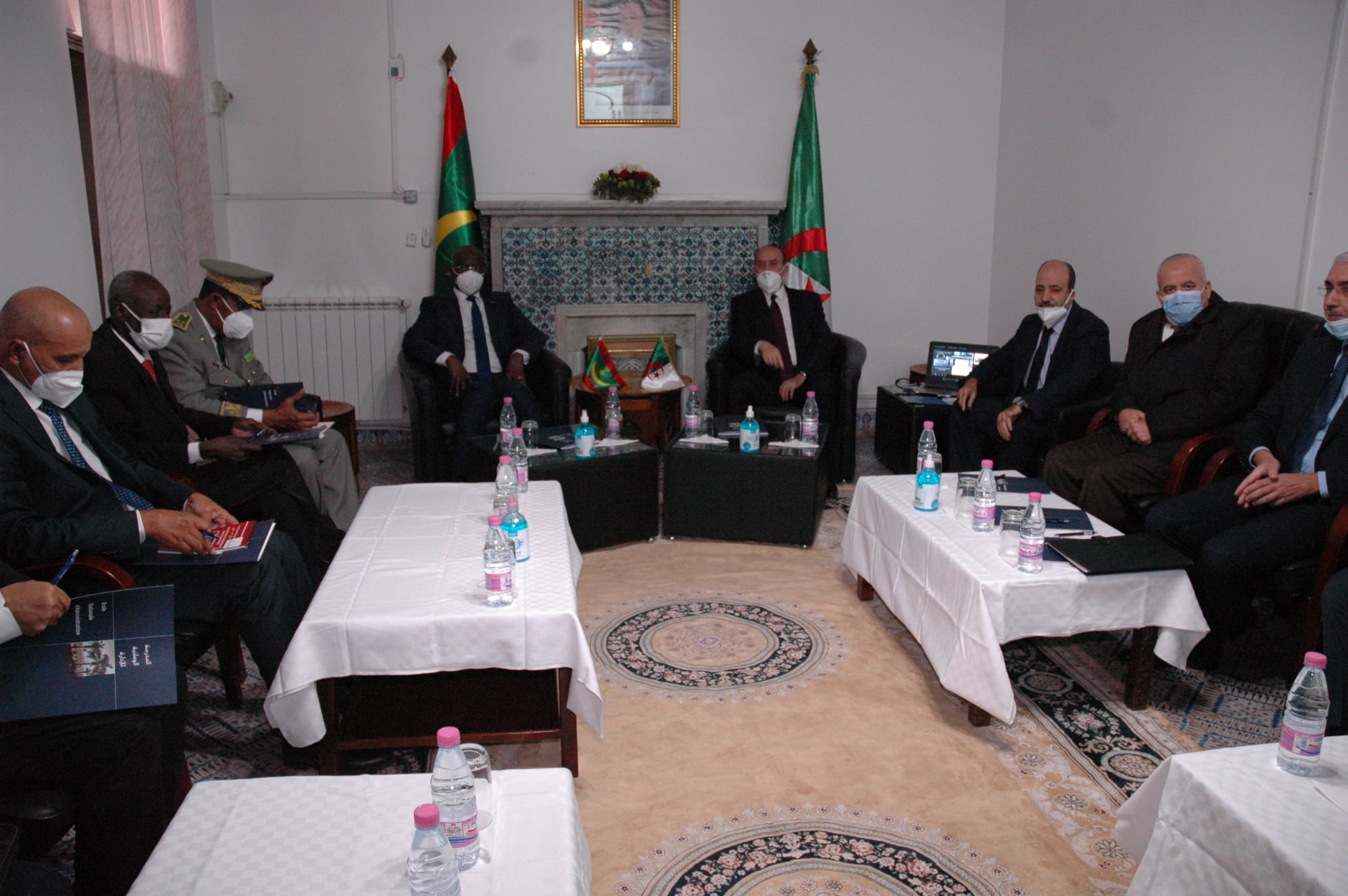 زيارة وزير الداخلية الجماعات المحلية والتهيئة العمرانية رفقة نظيره وزير الداخلية واللامركزية الموريتاني