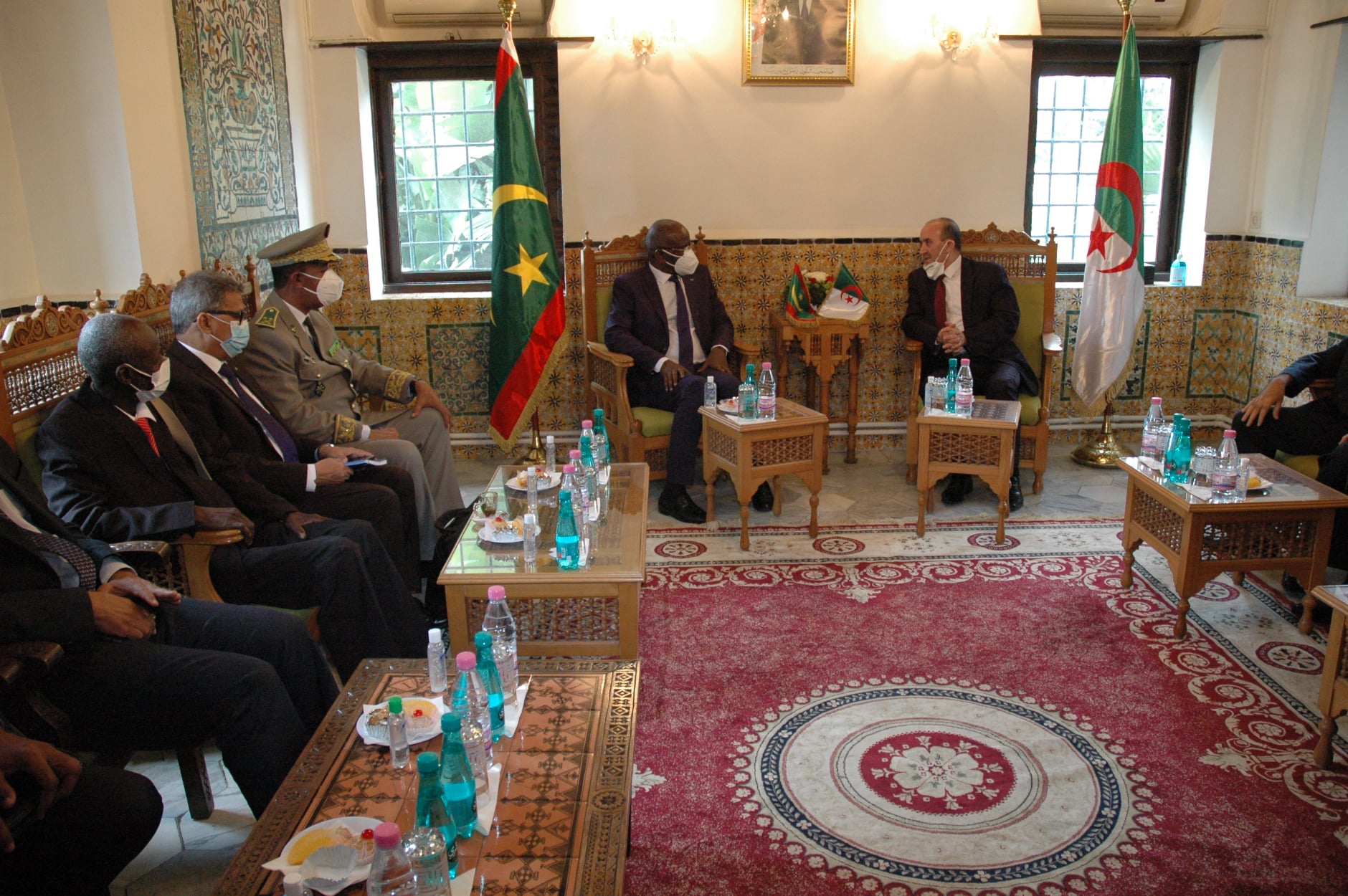 زيارة وزير الداخلية الجماعات المحلية والتهيئة العمرانية رفقة نظيره وزير الداخلية واللامركزية الموريتاني