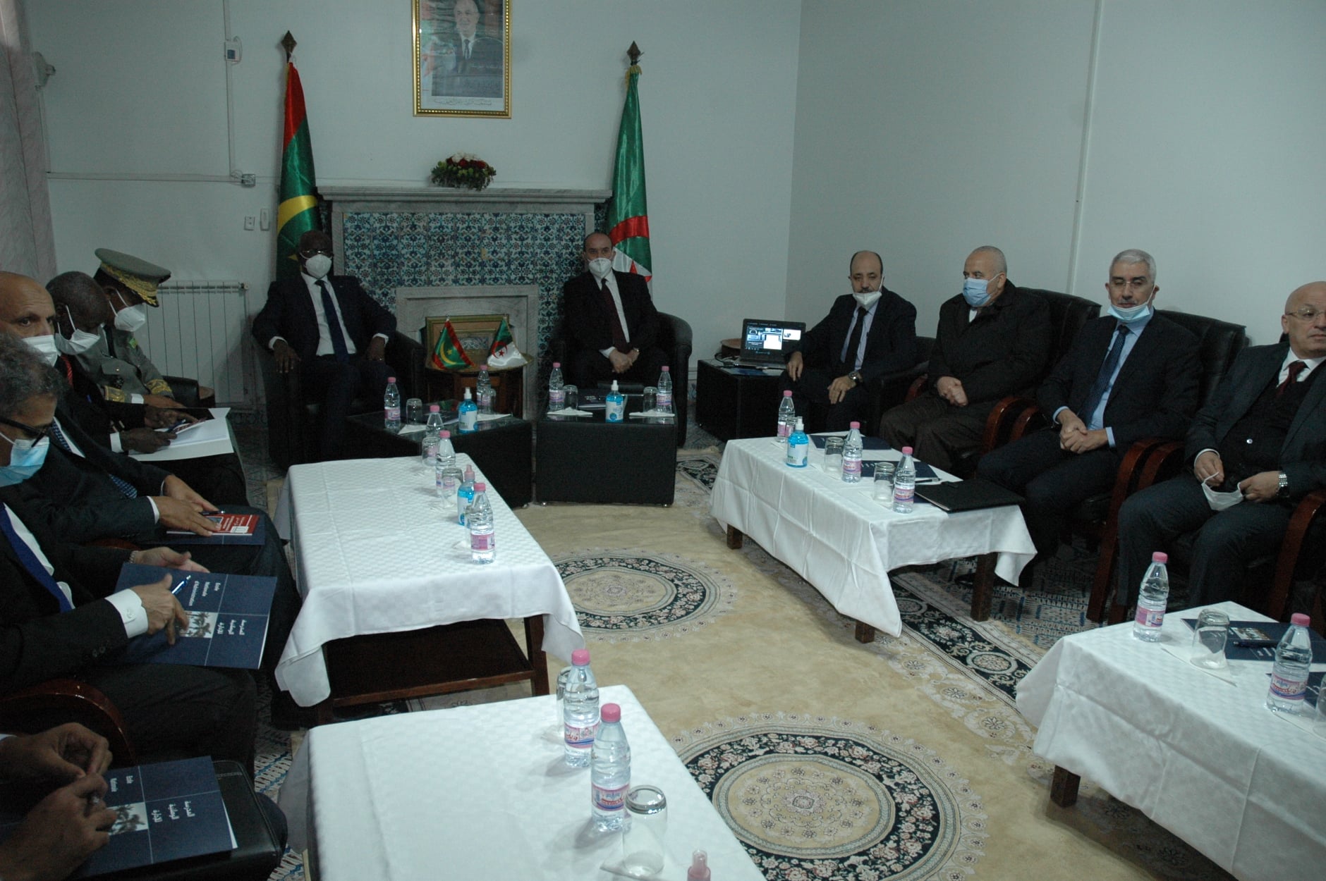 زيارة وزير الداخلية الجماعات المحلية والتهيئة العمرانية رفقة نظيره وزير الداخلية واللامركزية الموريتاني