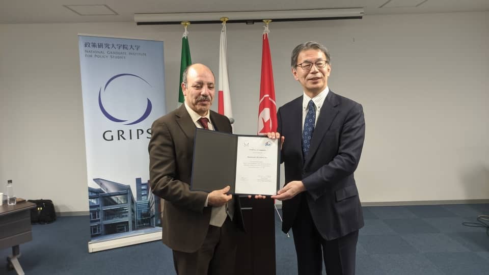 اختتام أشغال الزيارة الدراسية التي قام بها المدير العام للمدرسة الوطنية للإدارة، البروفيسور عبد المليك مزهوده والسيدة ليلى سلاماني مديرة مركز التوثيق والبحث والخبرة، رفقة إطارات من وزارة الداخلية والجماعات المحلية والنقل إلى الوكالة اليابانية للتعاون الدولي (JICA)، والتي امتدت من 08 إلى غاية 12 ديسمبر الجاري